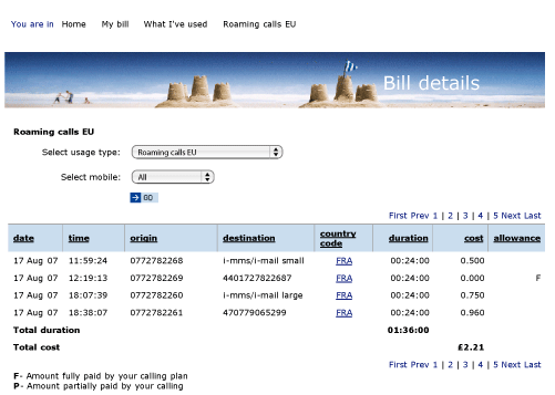 O2, Key details on Bill
