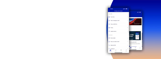 My O2 app on phones screens