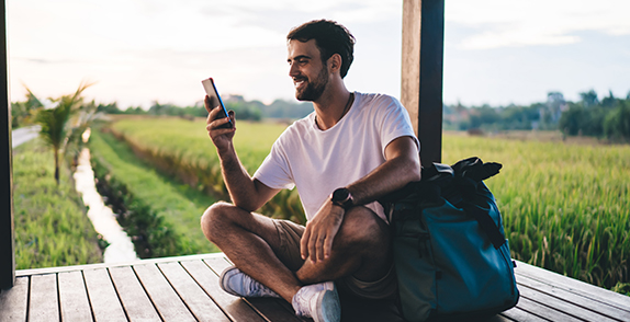 person holding phone