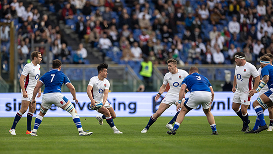 England and Italy rugby players