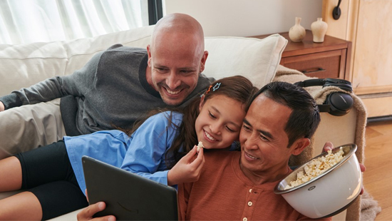 people watching a tablet