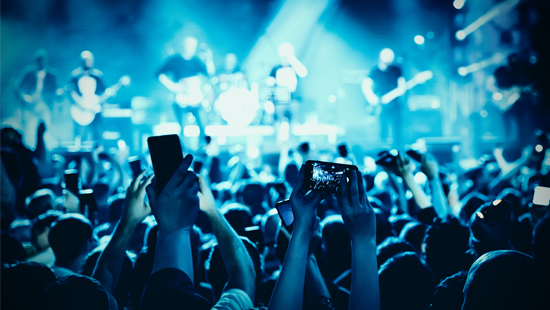 crowd at a concert