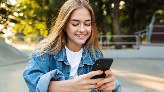 person holding a phone