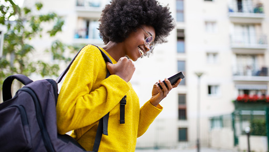 person holding a phone