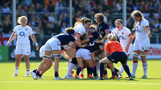 Womens rugby players