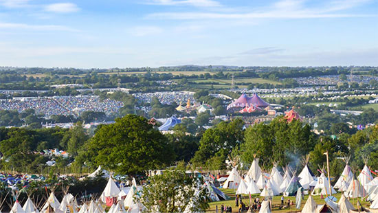 tents in fields