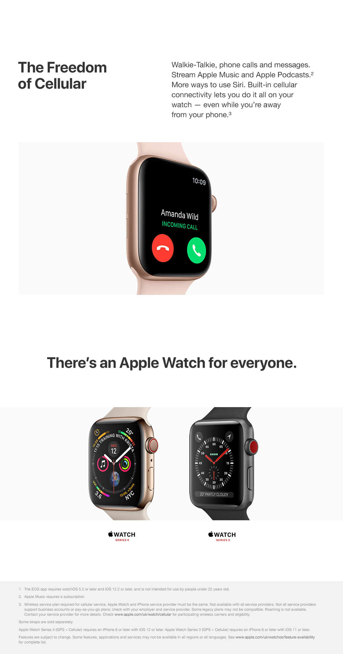apple watch series 4 on o2